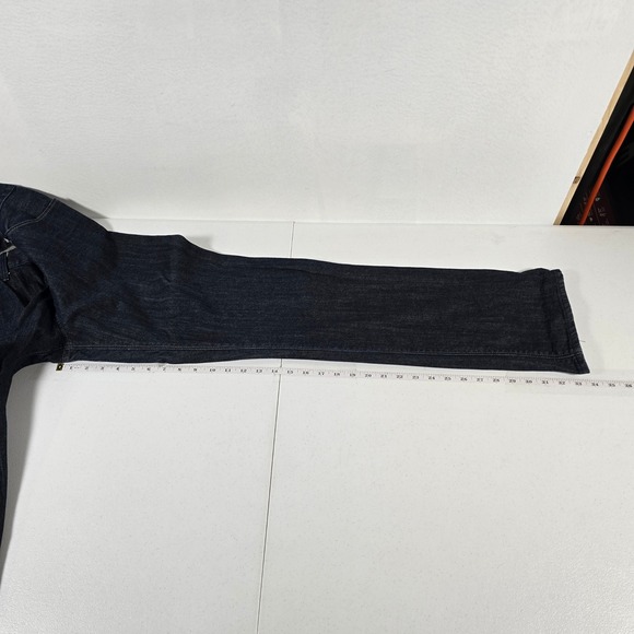 Express Kingston Mens Dark Wash Straight Leg Jeans 33x34 Cotton Spandex - Picture 4 of 10